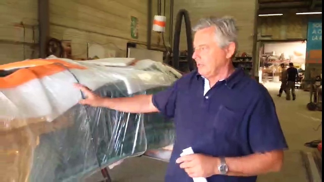 Patrick Palem présente les travaux réalisés sur la statue Saint-Martin de la basilique de Tours