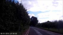 KG07DVW  deliberately veers towards cyclist in narrow lane.