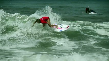 Pauline Ado, la surfeuse d'Hendaye au World Surfing Games 2016 du Costa Rica