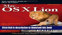 [Popular] Mac OS X Lion Bible Paperback Free