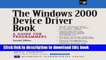 [Popular] The Windows 2000 Device Driver Book: A Guide for Programmers (2nd Edition) Hardcover Free