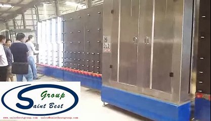 Dammam Customer Visiting for 1600mm Vertical Glass Washing Machine Testing