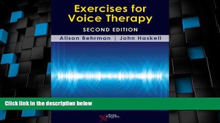 Big Deals  Exercises for Voice Therapy  Best Seller Books Best Seller