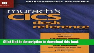 [Popular] Murach s CICS Desk Reference Hardcover Free