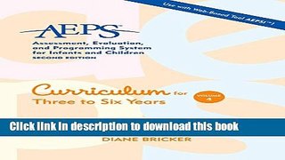 [Popular Books] Assessment, Evaluation, and Programming System for Infants and Children (AEPSÂ®),