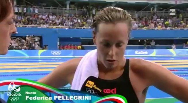 RIO 2016-LA DELUSIONE DI FEDERICA PELLEGRINI,QUARTA NEI 200sl.