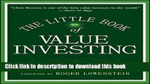 [Popular] The Little Book of Value Investing Paperback Online