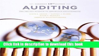 [Popular] Auditing: The Art and Science of Assurance Engagements, Twelfth Canadian Edition (12th
