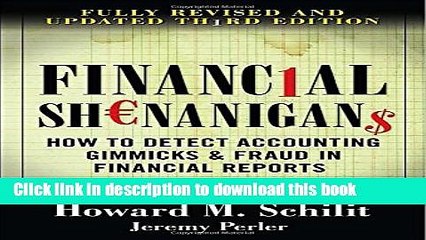 [Popular] Financial Shenanigans:  How to Detect Accounting Gimmicks   Fraud in Financial Reports,