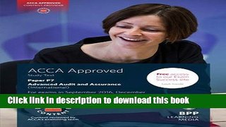 [Popular] ACCA P7 Advanced Audit and Assurance (International): Study Text Kindle Online