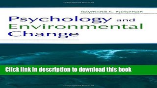 [Popular Books] Psychology and Environmental Change Free Online