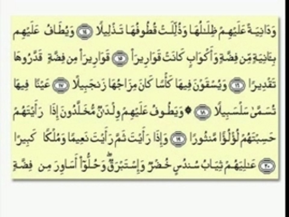 RECIT CORAN - ABDELBASSET ABDESSAMAD - (76)