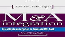 [Popular] M A Integration: A Framework for Executives and Managers Hardcover Free