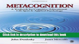 [Popular Books] Metacognition Free Online