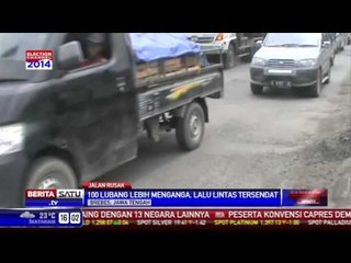 Ratusan Lubang Menganga di Jalur Pantura Brebes