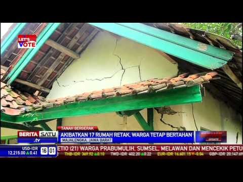 Tanah Bergeser, Belasan Rumah di Majalengka Retak