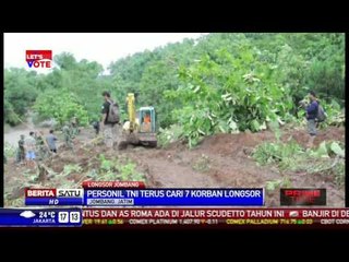 Ratusan Personel TNI Cari Tujuh Korban Longsor