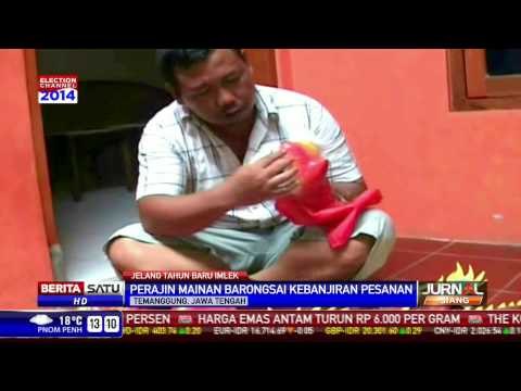 Pengrajin Mainan Barongsai di Temanggung Banjir Pesanan