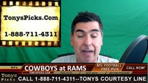 Los Angeles Rams vs. Dallas Cowboys Free Pick Prediction NFL Pro Football Preview 8-13-2016