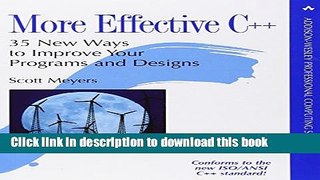 [Popular] More Effective C++: 35 New Ways to Improve Your Programs and Designs Hardcover