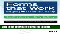 [Popular] Forms that Work: Designing Web Forms for Usability (Interactive Technologies) Hardcover