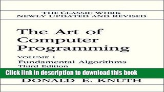 [Popular] The Art of Computer Programming, Vol. 1: Fundamental Algorithms, 3rd Edition Hardcover