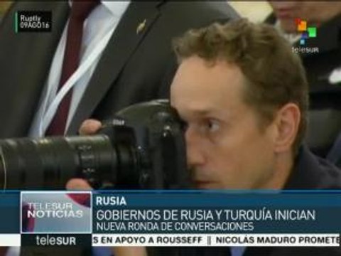 Rusia: Putin y Erdogan inician ronda de conversaciones