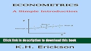 [Popular] Econometrics: A Simple Introduction Kindle Online