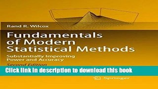 [Popular] Fundamentals of Modern Statistical Methods: Substantially Improving Power and Accuracy