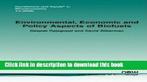 [Popular] Environmental, Economic and Policy Aspects of Biofuels Hardcover Collection