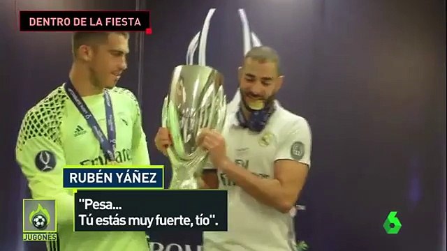 Así fue la celebración de Real Madrid en el vestuario tras ganar la Supercopa de Europa