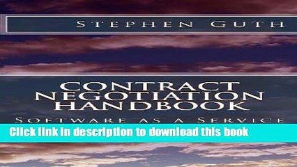 [Download] Contract Negotiation Handbook: Software as a Service Hardcover Collection