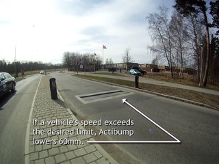 Voici le dos d'âne qui n'apparaît qu'en cas d'excès de vitesse !