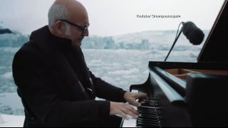 Man Plays Piano While Floating in the Arctic Ocean