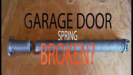 Broken Garage Door Spring Repair - Red Deer Alberta