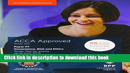 [Download] ACCA P1 Governance, Risk and Ethics: Study Text Hardcover Free