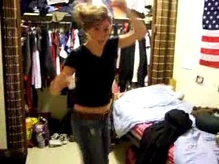 Lydie and Ghazal dancing to Shakira