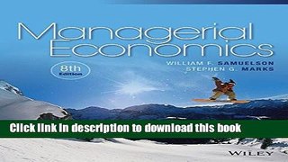 [Popular] Managerial Economics Kindle Online