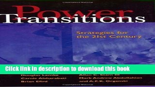[Popular] Power Transitions Paperback Online
