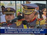 Reformas al Issfa concentraron discursos en ceremonia militar