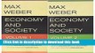 [Popular] Economy and Society (2 Volume Set) Paperback Collection