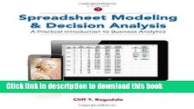 [Popular] Spreadsheet Modeling and Decision Analysis: A Practical Introduction to Business