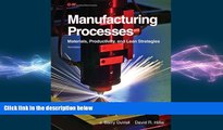 FREE PDF  Manufacturing Processes: Materials, Productivity, and Lean Strategies  FREE BOOOK ONLINE