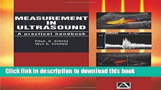 [Download] Measurement in Ultrasound: A practical handbook Paperback Free