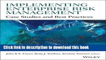 [Popular] Implementing Enterprise Risk Management: Case Studies and Best Practices Paperback Free