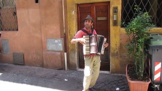 Accordion Street Performer in Rome