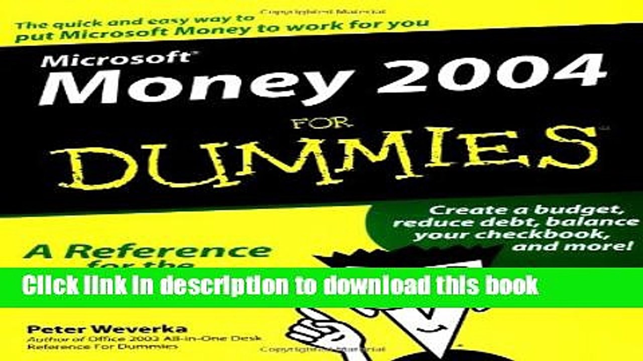 [Download] Microsoft Money 2004 For Dummies (For Dummies (Computers)) Hardcover Collection