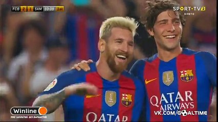 Lionel Messi Goal - Barcelona 3-1 Sampdoria - 10-08-2016