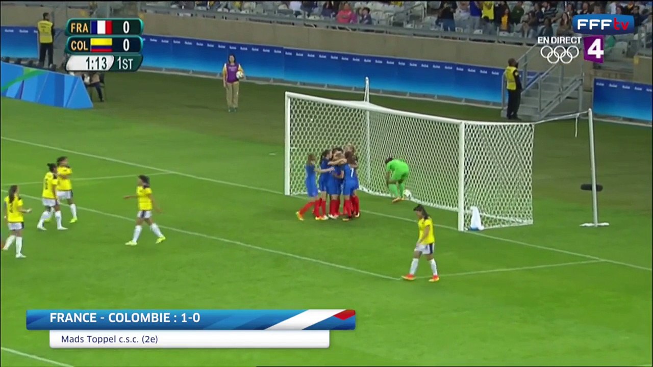 JO 2016 France-Colombie (4-0), les buts !