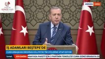 Cumhurbaşkanı Erdoğan Beştepe Külliyesinde işadamlarını konuk etti